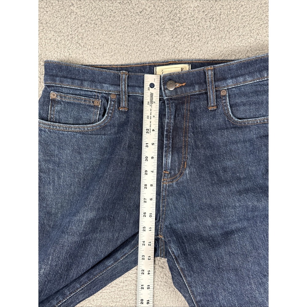 Madewell Jeans Men's 32x30 (34x30) Blue 1991 Straight Dark Wash Stretch Preppy - Picture 6 of 11